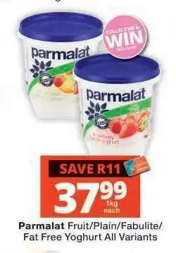 Checkers Parmalat Yoghurt offer