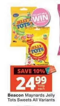 Checkers Beacon Maynards Jelly Tots Sweets All Variants offer