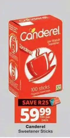Checkers Canderel Sweetener Sticks offer