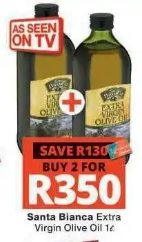 Checkers Santa Bianca Extra Virgin Olive Oil 1ℓ offer