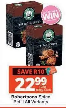 Checkers ROBERTSONS SPICE REFILL all variants offer