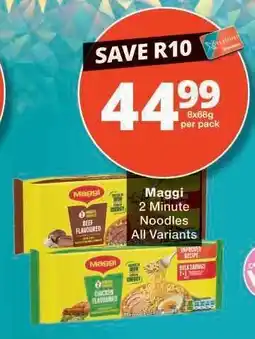 Checkers MAGGI 2 MINUTE NOODLES offer