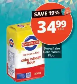 Checkers SNOWFLAKE CAKE WHEAT FLOUR offer