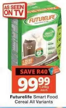 Checkers FUTURELIFE SMART FOOD CEREAL all variants offer
