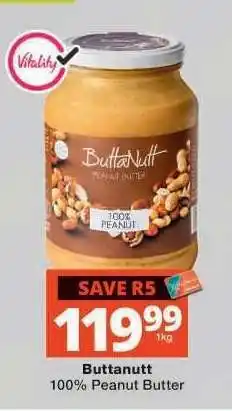 Checkers Buttanutt 100% Peanut Butter offer