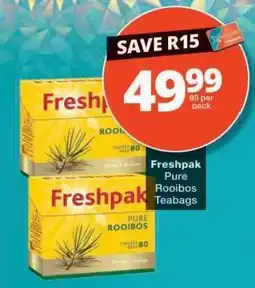 Checkers Freshpak Pure Rooibos Teabags offer