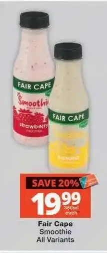 Checkers Fair Cape Smoothie offer