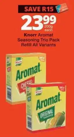 Checkers Knorr Aromat Seasoning Trio Pack Refill All Variants offer