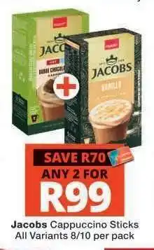 Checkers Jacobs Cappuccino Sticks offer