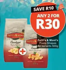 Checkers Fatti's & Moni's Pasta Shapes offer