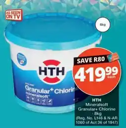 Checkers HTH Mineralsoft Granular+ Chlorine offer