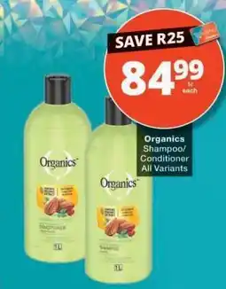 Checkers Organics Shampoo Conditioner offer