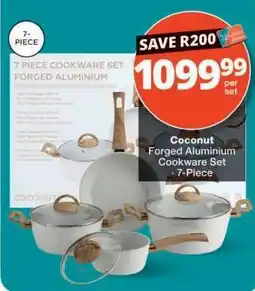 Checkers Coconut Forged Aluminium Cookware Set - 7-Piece offer