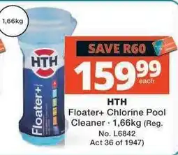 Checkers HTH Floater+ Chlorine Pool Cleaner offer