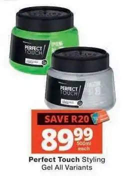Checkers Perfect Touch Styling Gel All Variants offer