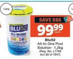 Checkers BLU52 All-in-One Pool Solution offer