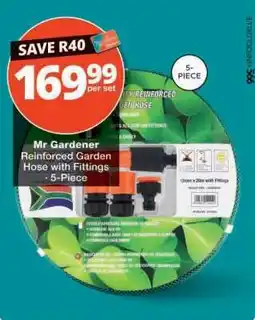 Checkers MR. GARDENER REINFORCED GARDEN HOSE WITH FITTINGS offer