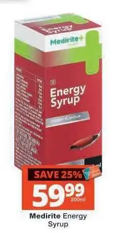 Checkers Medirite Energy Syrup offer