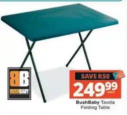 Checkers BUSHBABY TAVOLA FOLDING TABLE offer