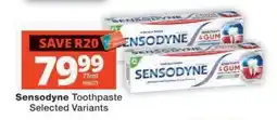 Checkers SENSODYNE TOOTHPASTE offer