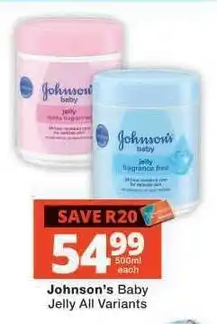 Checkers Johnson's Baby Jelly All Variants offer