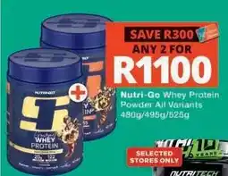 Checkers Nutri-Go Whey Protein Powder offer