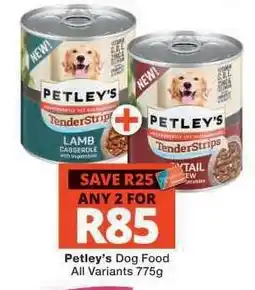 Checkers Petley's Dog Food offer