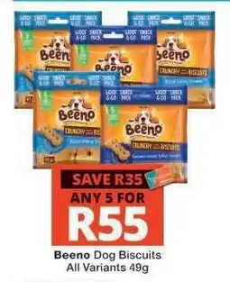 Checkers BEENO Dog Biscuits offer