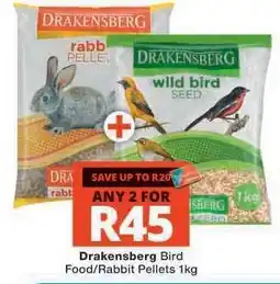 Checkers Drakensberg Bird Food/Rabbit Pellets 1kg offer
