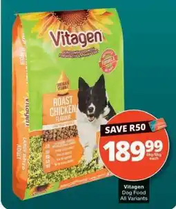 Checkers Vitagen Dog Food All Variants offer