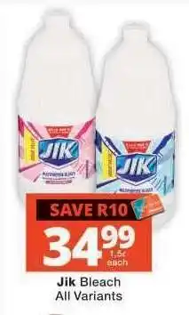 Checkers Jik Bleach offer