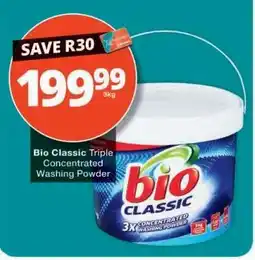 Checkers Bio Classic Triple Concentrated Washing Powder offer