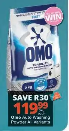 Checkers Omo Auto Washing Powder All Variants offer