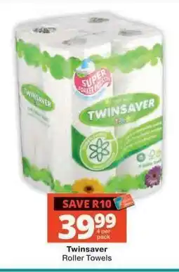 Checkers TWINSAVER ROLLER TOWELS offer