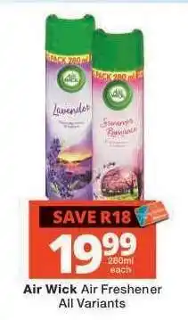 Checkers Air Wick Air Freshener offer