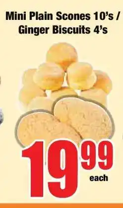 Boxer Mini Plain Scones 10's / Ginger Biscuits 4's offer