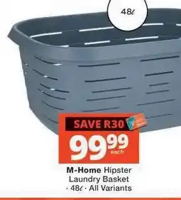Checkers M-Home Hipster Laundry Basket offer