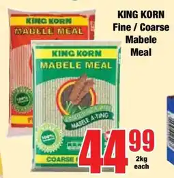 Boxer KING KORN Fine / Coarse Mabele Meal offer