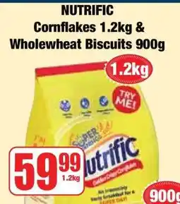 Boxer NUTRIFIC Cornflakes 1.2kg & Wholewheat Biscuits 900g offer