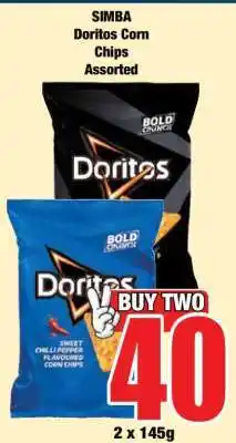 Boxer SIMBA Doritos Corn Chips Assorted offer
