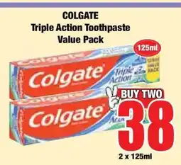 Boxer Colgate Triple Action Toothpaste Value Pack offer