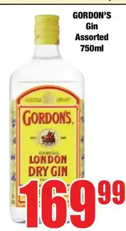 Boxer GORDON’S Gin Assorted 750ml offer