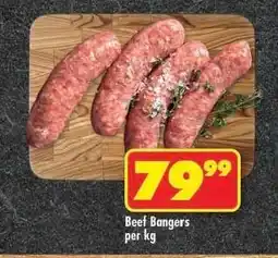 Shoprite BEEF BANGERS offer
