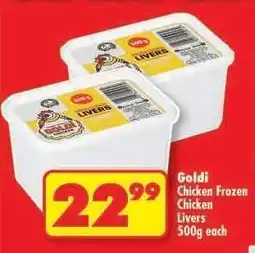 Shoprite Goldi Chicken Frozen Chicken Livers offer