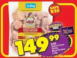 Shoprite Goldi Chicken Frozen Chicken Mixed Portions 3.5kg offer