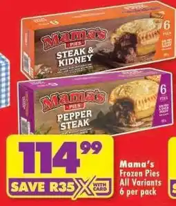 Shoprite Mama's Frozen Pies offer