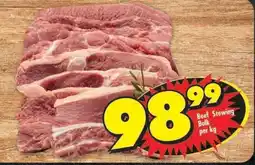 Shoprite Beef Stewing Bulk per kg offer