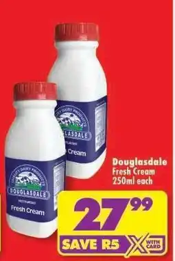 Shoprite Douglasdale Fresh Cream 250ml each offer