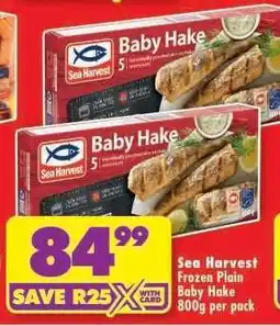 Shoprite SEA HARVEST FROZEN PLAIN/BABY HAKE offer