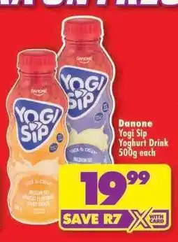 Shoprite Danone Yogi Sip Yoghurt Drink 500g each offer